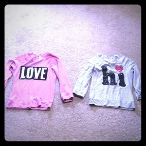 (3/$15) 2 total girl sweat shirts